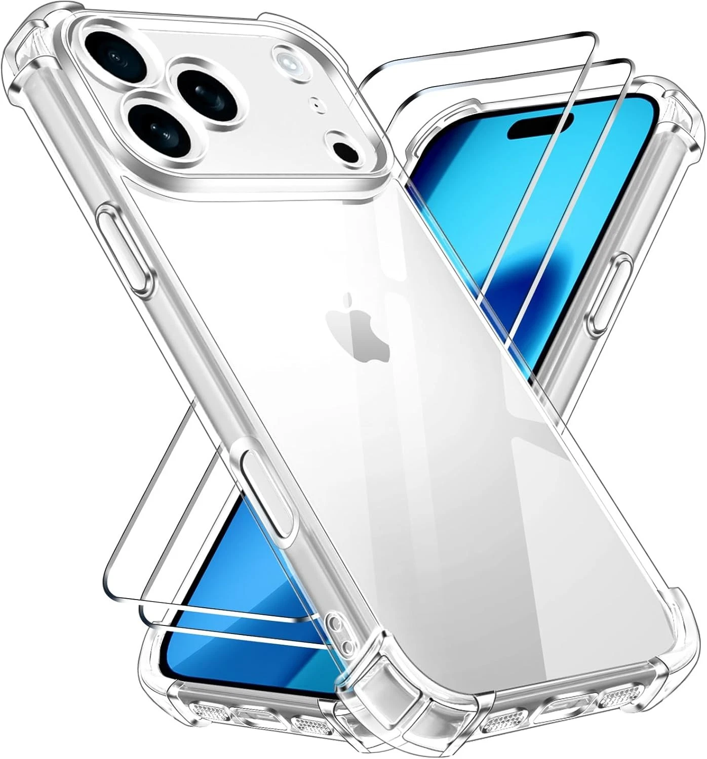 Gorilla Clear Case For Iphone 17 Series Anti Shock Screen Protector“ Premium Quality, Stylish & Durable Protective Case